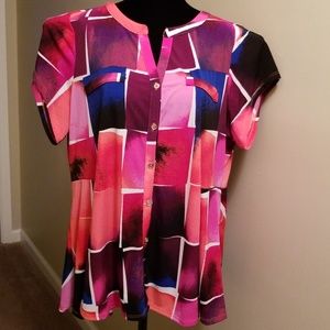 Dana Buchman Peplum Shirt